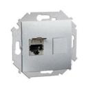 Simon Simon 15 1591563-033 Розетка компьютерная (RJ45, cat.6a, AMP, FTP, под рамку, скрытая установка, алюминий)