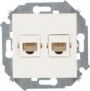 Simon Simon 15 1591593-031 Розетка компьютерная (2хRJ45, под рамку, скрытая установка, слоновая кость)
