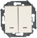 Simon Simon 15 1591392-031 Выключатель двухклавишный (16 А, подсветка, под рамку, скрытая установка, слоновая кость)