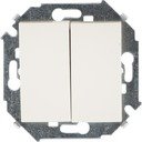 Simon Simon 15 1591398-031 Выключатель двухклавишный (16 А, под рамку, скрытая установка, слоновая кость)