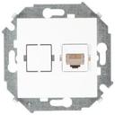 Simon Simon 15 1591598-030 Розетка компьютерная (RJ45, cat.5e, под рамку, скрытая установка, белая)