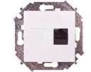Simon Simon 15 1591551-030 Розетка компьютерная (RJ45, cat.5e, AMP, под рамку, скрытая установка, белая)