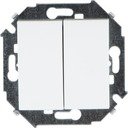 Simon Simon 15 1591398-030 Выключатель двухклавишный (16 А, под рамку, скрытая установка, белый)