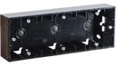Simon Simon 15 1590753-032 Коробка монтажная 3 поста (накладная, черный глянец)