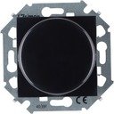 Simon Simon 15 1591790-032 Светорегулятор роторный электронный проходной (R+L, 20-500 Вт, под рамку, скрытая установка, черный глянец)