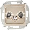 Simon Simon 15 1591466-034 Розетка телевизионная (R+TV+SAT, под рамку, скрытая установка, шампань)