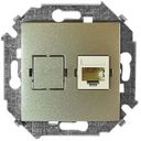 Simon Simon 15 1591551-034 Розетка компьютерная (RJ45, cat.5e, AMP, под рамку, скрытая установка, шампань)