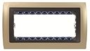 Simon 82 Centralizations 82884-34 Рамка (8 модулей, шампань матовый/графит)