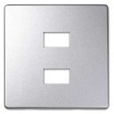 Simon 82 Detail 8201096-033 Крышка розетки USB (2хUSB, алюминий)