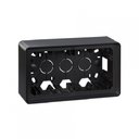 Simon 82 Detail 8200760-038 Коробка монтажная 2 поста (накладная, графит)