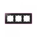 Simon 82 Detail 8201630-261 Рамка 3-постовая (графит/розовый)