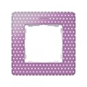 Simon 82 Detail Imagine 8200610-213 Рамка 1-постовая (розовый в белый горошек/белый)