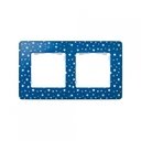Simon 82 Detail Imagine 8200620-221 Рамка 2-постовая (индиго в белые звезды/белый)