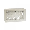 Simon 82 Detail 8200760-031 Коробка монтажная 2 поста (накладная, слоновая кость)