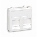 Simon Connect KB76-9 Крышка розетки информационной (2хRJ45, шторки, белая)