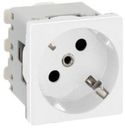 Simon Connect K01-9 Розетка одиночная (16 А, з/к, под рамку, скрытая установка, белая)