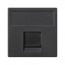 Крышка розетки информационной Connect (RJ45, шторки, графит)