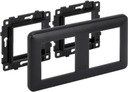 Simon Connect KR445-14 Суппорт с рамкой для 2 модулей K45 (графит)