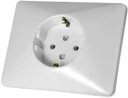 Simon 48453-31 Розетка одинарная (25 А, з/к, в сборе, скрытая установка, белая)