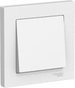 Schneider Electric AtlasDesign ATN000112 Выключатель одноклавишный (10 А, в сборе, скрытая установка, белый)
