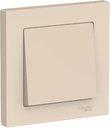 Schneider Electric AtlasDesign ATN000212 Выключатель одноклавишный (10 А, в сборе, скрытая установка, бежевый)