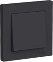 Schneider Electric AtlasDesign ATN001012 Выключатель одноклавишный (10 А, в сборе, скрытая установка, карбон)