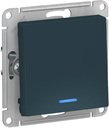 Schneider Electric AtlasDesign ATN000813 Выключатель одноклавишный (10 А, под рамку, подсветка, скрытая установка, изумруд)