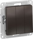 Schneider Electric AtlasDesign ATN000631 Выключатель трехклавишный (10 А, под рамку, скрытая установка, мокко)