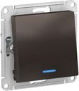 Schneider Electric AtlasDesign ATN000663 Переключатель одноклавишный (10 А, под рамку, подсветка, скрытая установка, мокко)