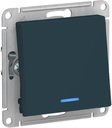 Schneider Electric AtlasDesign ATN000863 Переключатель одноклавишный (10 А, под рамку, подсветка, скрытая установка, изумруд)