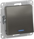 Schneider Electric AtlasDesign ATN000963 Переключатель одноклавишный (10 А, под рамку, подсветка, скрытая установка, сталь)