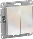 Schneider Electric AtlasDesign ATN000465 Переключатель двухклавишный (10 А, под рамку, скрытая установка, жемчуг)
