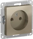 Schneider Electric AtlasDesign ATN000541 Розетка без заземляющего контакта (16 А, под рамку, скрытая установка, шампань)