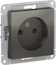 Schneider Electric AtlasDesign ATN000941 Розетка без заземляющего контакта (16 А, под рамку, скрытая установка, сталь)