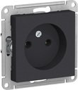 Schneider Electric AtlasDesign ATN001041 Розетка без заземляющего контакта (16 А, под рамку, скрытая установка, карбон)