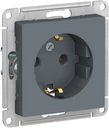 Schneider Electric AtlasDesign ATN000743 Розетка с заземляющим контактом (16 А, под рамку, скрытая установка, грифель)