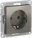 Schneider Electric AtlasDesign ATN000943 Розетка с заземляющим контактом (16 А, под рамку, скрытая установка, сталь)