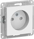 Schneider Electric AtlasDesign ATN000149 Розетка без заземляющего контакта (16 А, под рамку, шторки, скрытая установка, белая)