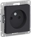 Schneider Electric AtlasDesign ATN001049 Розетка без заземляющего контакта (16 А, под рамку, шторки, скрытая установка, карбон)