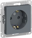 Schneider Electric AtlasDesign ATN000745 Розетка с заземляющим контактом (16 А, под рамку, шторки, скрытая установка, грифель)
