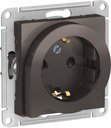 Schneider Electric AtlasDesign ATN000647 Розетка с заземляющим контактом (16 А, под рамку, шторки, выталкиватель, скрытая установка, мокко)