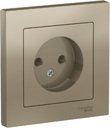 Schneider Electric AtlasDesign ATN000540 Розетка без заземляющего контакта (16 А, в сборе, скрытая установка, шампань)