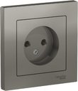 Schneider Electric AtlasDesign ATN000940 Розетка без заземляющего контакта (16 А, в сборе, скрытая установка, сталь)