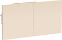 Schneider Electric AtlasDesign ATN000228 Розетка двойная с заземляющим контактом (16 А, в сборе, шторки, крышка, скрытая установка, бежевая)