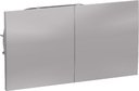 Schneider Electric AtlasDesign ATN000328 Розетка двойная с заземляющим контактом (16 А, в сборе, шторки, крышка, скрытая установка, алюминий)