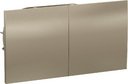 Schneider Electric AtlasDesign ATN000528 Розетка двойная с заземляющим контактом (16 А, в сборе, шторки, крышка, скрытая установка, шампань)