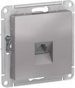 Schneider Electric AtlasDesign ATN000381 Розетка телефонная (RJ11, под рамку, скрытая установка, алюминий)