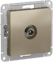 Schneider Electric AtlasDesign ATN000591 Розетка телевизионная оконечная (TV, под рамку, скрытая установка, шампань)