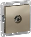 Schneider Electric AtlasDesign ATN000592 Розетка телевизионная проходная (TV, под рамку, скрытая установка, шампань)