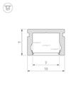 Arlight PIK-1007-2000 ANOD (023856) Профиль для подсветки (2 м)